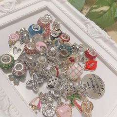 チャーム ビーズ DIY ブレスレット カスタムビーズ 等に★おまとめ 20個 ランダム 手作り プレゼント  アクセサリー作り