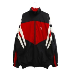 BALENCIAGA (バレンシアガ) 21SS Sporty B Tracksuit Jacket スポーティーBトラックジャケット ブラック/レッド 659031 TKO48のサムネイル