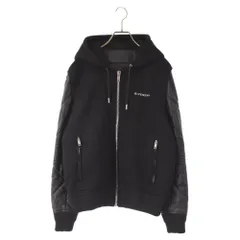 GIVENCHY (ジバンシィ) 19AW ラムレザーアーム フーディジップアップジャケット ブラック BM00CB60DHのサムネイル