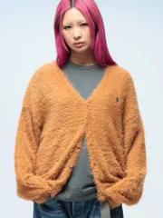 U.S. POLO ASSN.  (ユーエスポロアッスン) Vネック シャギーニット カーディガン