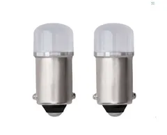 セール デコトラ屋 正規品 24V専用 角型マーカー サイドマーカー用 BA9S LED バルブ 球 高輝度 花型タイプA 2個SET