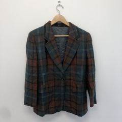 【DAKS】ダックス　メンズ　レディース　ジャケット　アウター　グリーン系　サイズ１１AR