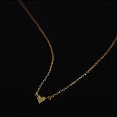 Ouca（ウーサ）ネックレス／ナイトシリーズ*10KYG*ハートモチーフネックレス