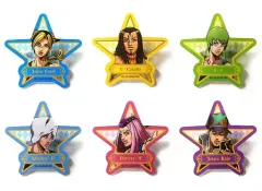 【中古】バッジ・ピンズ 全6種セット 「ジョジョの奇妙な冒険 第六部 ストーンオーシャン 星型ラメアクリルバッジ」