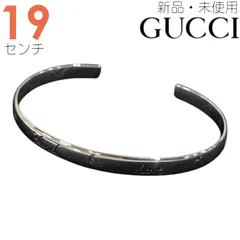 GUCCI 新品未使用品　クレストGバングル　ブレスレット　付属品　刻印19 GUCCI 新品未使用品 クレストGバングル ブレスレット 付属品