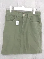 ◇ LEE UNITED AROOWS GREEN LABEL RELAXING 膝丈 スカート サイズM カーキ レディース  【1002800332762】