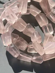 1連＊高品質ローズクォーツタンブルカット 天然石 紅水晶  ＊ohsuram素材＊