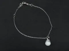 ■美品■ SWAROVSKI スワロフスキー ラインストーン ブレスレット アクセサリー レディース シルバー系×ライトグリーン系 DK3429