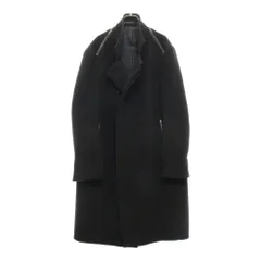 EMPORIO ARMANI (エンポリオアルマーニ) ジップデザイン ウール スタンドカラーコート ブラック F1L420のサムネイル