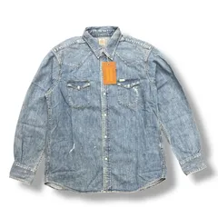 参考上代25300円 未使用品 STANDARD CALIFORNIA 21SS Denim Western Shirt デニムウェスタンシャツ 長袖シャツ ロングシャツ スタンダードカリフォルニア SHOLB230 インディゴ XL 79477A7