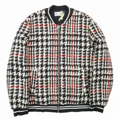 美品 レッド ヴァレンティノ RED VALENTINO ツイード スポーツMIX ブルゾン 千鳥格子 チェック ジップアップ ジャケット アウター 42 黒 白 赤/■U85/レディースのサムネイル