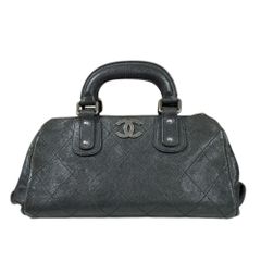 シャネル ワイルドステッチ ハンドバッグ キャビアスキン A33046 ブラック レディース  CHANEL  中古 シャネル