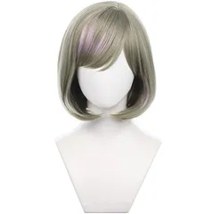 【新着商品】ウィッグ コスプレ Liella! グレイ系 ラブライブ 唐可可 スーパースター ショート 耐熱 サラサラ かつら 神併良品 おしゃれ 小顔効果 ウィッグネット付き (唐可可ウィッグ)