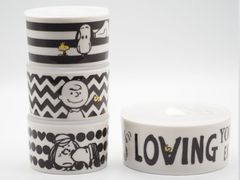 在庫処分価格「 PEANUTS ( ピーナッツ )」 SNOOPY スヌーピー モノトーン キャニスター 保存容器 レンジパック