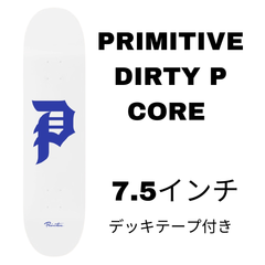 PRIMITIVE DIRTY P CORE WHITE/DODGERS BLUE 7.5 スケートボードデッキ