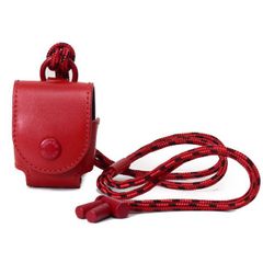 コーチ エアーポッズケース COACH カーフレザー イヤホン airpods エアーポッズ ケース 首かけ ランヤード クリムゾン coach1170