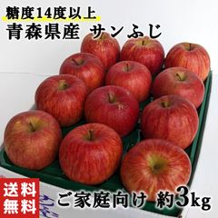 【糖度14度以上】青森県産 サンふじ りんご 訳あり 家庭用 約3kg