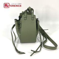 LOEWE ロエベ ショルダーバッグ ハンモック ドローストリングバッグ ミニ レザー カーキ
