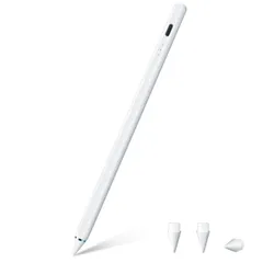【2024年新登場 タッチペン】iPad ペン スタイラスペン タブレット 急速充電 極細 アップルペンシル互換ペン あいぱっと ペン USBtype-c充電式 耐摩 傾き感知/誤作動防止/磁気吸着対応 三つ交換用ペン先付き 2018年以降iPad/iPad