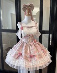 d*7様 メタモルフォーゼ ジャガードヨークフレアjsk＋カチューシャ