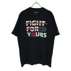 未使用 リーボック プリント 半袖 Tシャツ O ブラック系 Reebok タグ付き メンズ