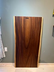 【限定品】モンキーポッド 一枚板 天板 無垢 テーブル  ダイニングテーブル 座卓 ウレタン塗装 国産 耳付き