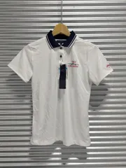 キャロウェイ◆レディース LOTUS MAGIC 半袖ポロシャツ ゴルフウェア 夏 ホワイト ネイビー