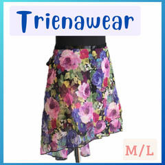 巻きスカート【TR200-891・サイズM/L・Splendor-Cool Blue】　Trienawear / トゥリーナウェア