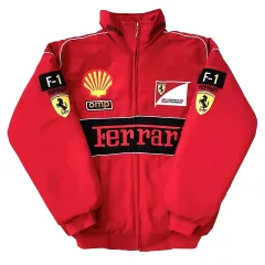 7AS1 【Ferrari】F1 レーシングジャケット　企業ロゴ　古着used 7AS1 【Ferrari】F1 レーシングジャケット 企業ロゴ 古着used