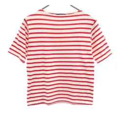 セントジェームス フランス製 ボーダー柄 半袖 ボートネック Tシャツ 1 ホワイト 他 SAINT JAMES レディース 古着 【240525】 メール便可