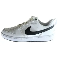 NIKE (ナイキ) GS COURT BOROUGH LOW RECRAFT WHITE BLACK コートボロー リクラフト ローカットスニーカー レディース ホワイト/ブラック US6.5/24.5cm DV5456-104