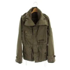 バーバリーブルーレーベル BURBERRY BLUE LABEL プローサム ミリタリージャケット ブルゾン ビッグカラー 38 カーキ /ES ■OSのサムネイル