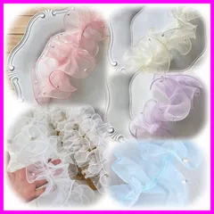 パープル　フリル　パール　レース　着物　和装　袴　振袖　チュール