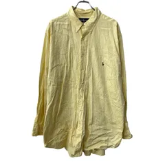 RALPH LAUREN 長袖 無地シャツ XL～ イエロー ラルフローレン ボタンダウン 長袖シャツ トップス 春物 a710-5473のサムネイル