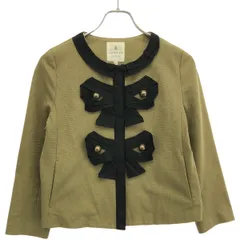 LANVIN en Bleu ランバン オン ブルー コットンノーカーラージャケット 374621 カーキ 38