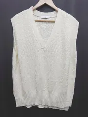 ◇ Θ　Φ Discoat ディスコート ロング丈 ベスト サイズF アイボリー レディース P  【1409250008870】