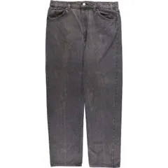 古着 00年代 リーバイス Levi's 505 ブラックデニム テーパードデニムパンツ USA製 メンズw35相当/evb007586