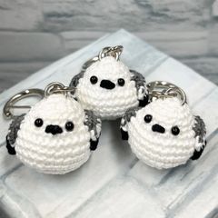 ハンドメイド　シマエナガ　チャーム　3点セット　②