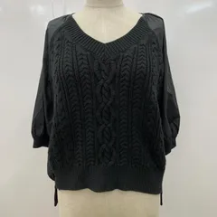 crolla クローラ カットソー 切替カットソー　ケーブルニット