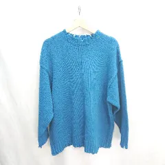 ◇ ⊇ SLY スライ ウール混合 長袖 ニット サイズF ブルー レディース E  【1411280009031】
