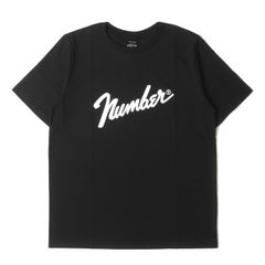 新品 NUMBER (N)INE ナンバーナイン Tシャツ サイズ:3 復刻モデル フェンダーロゴ クルーネック 半袖Tシャツ ブラック 黒 トップス カットソー 【メンズ】