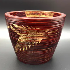 輪島塗漆器　二羽の鶴　相上　俊郎　作 輪島塗漆器 二羽の鶴 相上 俊郎 作