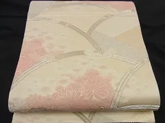 平和屋着物■六通柄袋帯　唐織　籬花文　金銀糸　逸品　n-nr0140