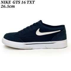 NIKE スニーカー ナイキ GTS１６ テキスタイル ネイビー ホワイト 26.5cm NIKE GTS16 TXT 840300-410 キャンバス カジュアル テニスシューズ 中古 ユーズド 匿名配送 アメリカ ブランド 日本国内流通の正規品です 紺