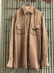 Vintage Gabardine Western L/S Shirt ギャバジン　ウエスタンシャツ　長袖シャツ　ギャバシャツ　ウエスタンギャバ