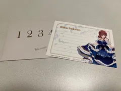 五等分の花嫁 アニメイト購入特典 ポストカード ブロマイド