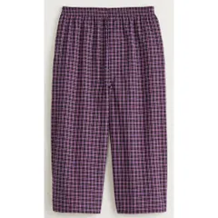 ☆ チェック ☆ LLサイズ ☆ 綿100％先染めロングトランクス ひざ下丈3柄組 ルームウェア メンズ パンツ 3枚セット リラックスパンツ 綿100 パジャマパンツ ホームウェア 部屋着 おしゃれ ロングトランクス ステテコ トランクス ズボン下