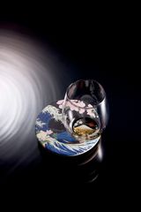 日本の美技　さくら富士　相補　夜富士（木箱入）