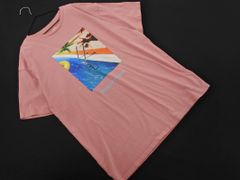 Ungrid アングリッド プリント Tシャツ sizeF/ピンク ■◆ レディース