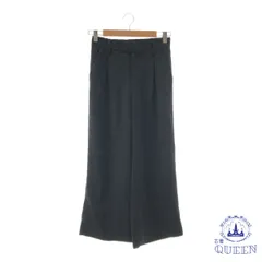 ☆美品☆ GU ジーユー パンツ ワイド きれいめ カジュアル レディース ブラック M 901-9735 送料無料 古着